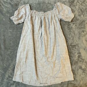 Zara Light Gray Smocked Dress

#1253